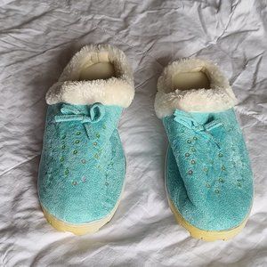 Brand New Teal Slippers